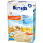 Cereale Humana cu 5 cereale si banane de la 6 luni 200 g, Humana