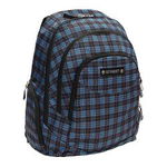 Ghiozdan STREET Round Canvas Bone, albastru-negru