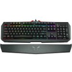 Tastatura gaming mecanica Riotoro KR910 Ghostwriter Elite Cherry MX Silent Red iluminare RGB Negru
