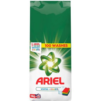 Detergent rufe Ariel Instant Powder Whites & Colors, automat, 10 kg