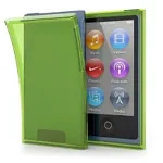 Husa kwmobile pentru Apple iPod Nano 7, Silicon, Verde/Transparent, 13370.149