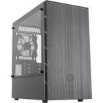 Carcasa computer, Cooler Master, Midi, MasterBox MB400L, Sloturi de expansiune: 3.5" x 2; 2.5" x 2, 120 mm x 1 ventilator, 1 x conector jack de 3,5 mm, conector USB x 2, Negru