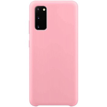 Husa Premium Upzz No Logo Soft Silicon Compatibila Cu Samsung Galaxy A51 ,invelis Alcantara La Interior ,roz, Upzz