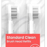 Set 2 capete de schimb pentru periuta electrica Oclean Standard Clean Brush Head B02, White, OCLEAN