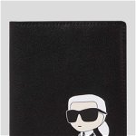 Karl Lagerfeld carcasa din piele culoarea negru, Karl Lagerfeld