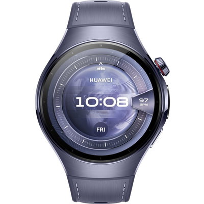 Smartwatch HUAWEI Watch 5 46mm, Grey-Purple Aerospace-Grade Titanium Case with Grey-Purple Composite Strap, Health Glance, GPS