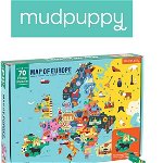 Puzzle Harta Europei cu statele elementelor profilate (MP51943)