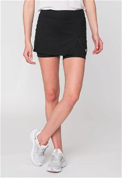 Nike, Fusta-pantalon cu tehnologie Dri Fit pentru tenis, Negru, XL