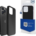 Husa pentru iPhone 14 Pro Max din silicon - neagra, 3mk Protection