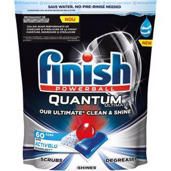Detergent pentru masina de spalat vase FINISH Ultimate All in 1, 60 tablete