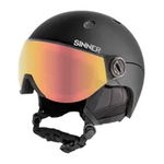 Sinner Casca de ski TITAN VISOR MATTE BLACK M SIHE-139-10D-57