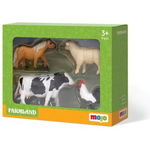 Mojo Animal Starter Set 1 Farm Life 4 Pcs (mj-380037) 