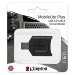 Cititor de carduri Kingston, MOBILELITE PLUS, USB 3.2, MicroSD