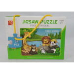 Puzzle En-gros cu animale, 3+, 