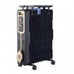 NEAMBALAT - Radiator ZEPHYR ZP 1971 G11, 2500W, 11 nervuri, 3 trepte, Suport haine, Termostat reglabil, Negru, ZEPHYR