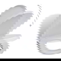 vidaXL Capac WC cu inchidere silentioasa alb patrat