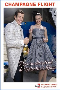 Champagne Flight cu elicopterul de Valentine’s Day 14 February 2025 Cluj-Napoca, 