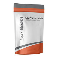 Proteine vegana, proteina vegetala, Izolat proteic din soia, GymBeam, 1000 g, vanilie, pudra