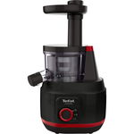  Storcător de fructe și legume Tefal Juiceo ZC150838, 150W, Presare la rece, Functie de inversare a miscarii, 0.8 L, Negru/rosu