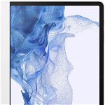 Husa de protectie Samsung Note View Cover pentru Tab S7+, S7+ 5G, S8+, S8+ 5G, White