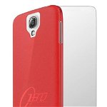 Protectie Spate IT Skins Zero.3 SGS4-ZERO3-REDD pentru Samsung Galaxy S4 i9500 + BONUS Folie Protectie Display (Rosu)
