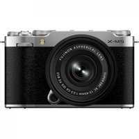 Aparat foto Mirrorless Fujifilm X-M5, 26.1MP, 6K, Silver + Obiectiv XC 15-45mm