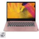 Laptop ultraportabil Lenovo Ideapad S340-14IIL cu procesor Intel® Core™ i5-1035G1 3.60 GHz Ice Lake, 14", Full HD, IPS, 8GB, 1TB SSD, Intel UHD Graphics, Free DOS, Sand Pink