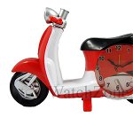 Ceas cu alarma scuter rosu Moto Clock XL1302-2