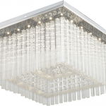 Plafoniera LED Danielle 2448, 21W, 1750lm, lumina neutra, IP20, crom+transparenta, Rabalux