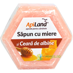 Sapun Natural Cu Miere Si Ceara De Albine 100gr, APILAND