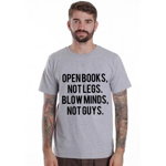 Tricou gri barbati - Open Books la doar 65 RON in loc de 130 RON, RBY Trends Fashion