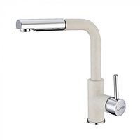 Baterie chiuveta bucatarie alb mat cu dus extractibil Alveus Siros P, Alveus Baterie chiuveta bucatarie alb mat cu dus extractibil Alveus Siros P, Alveus