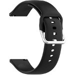 Curea silicon Tech-Protect Icon compatibila cu Samsung Galaxy Watch 3 (41mm) Black