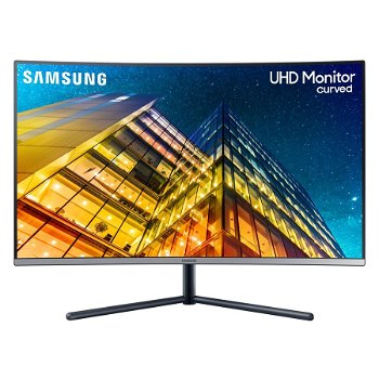 Monitor curbat LED VA Samsung 31.5", 4K UHD, Display Port, Dark Blue Gray, LU32R590CWUXEN