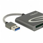 Cititor de carduri USB 3.0 pentru carduri de memorie Compact Flash sau Micro SD, Delock 91500
