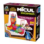 Micul Inginer - 84 piese - Set de construcție motorizat - Joc EduScience, D-Toys