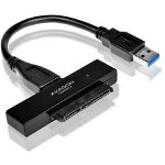 Rack Extern HDD ADSA-1S6 SlimPort 6 USB3.0 - SATA 6G cu Carcasa Compatibil 2.5Inch SATA HDD/SSD Negru, AXAGON