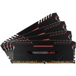 Kit Memorie Corsair Vengeance 4x8GB DDR4 3000MHz C15 Red LED