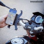 Suport automat pentru telefon cu prindere pe ghidon bicicleta, Moycle InnovaGoods, InnovaGoods