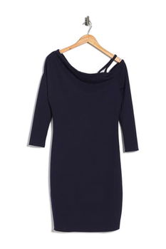 Imbracaminte Femei MAX ASH Single Strap Long Sleeve Midi Dress NAVY HEATH