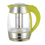 Fierbator Heinner cu filtru de ceai 1.8l Verde sticla