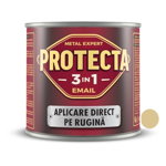 Vopsea alchidica/email Protecta 3 in 1, bej deschis, interior/exterior, 0,5 L, Protecta