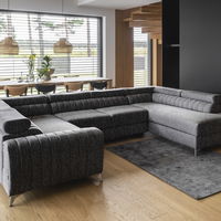 Coltar dreapta 6 locuri ELTAP, RT-10MAR, Neviro, 350x201x77 cm, lemn/poliester, negru, ELTAP Coltar dreapta 6 locuri ELTAP, RT-10MAR, Neviro, 350x201x77 cm, lemn/poliester, negru, ELTAP