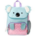 Rucsac, Skip Hop, Zoo, Cu un compartiment incapator, un buzunar transparent si loc pentru sticla, Cu detalii 3D, Fara ftalati, 3 ani+, Koala