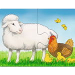 Ravensburger - Primul meu puzzle animale de la ferma, 2/4/6/8 piese