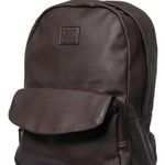 Genti Barbati XRAY Pebbled Faux Leather Backpack Dark Brown