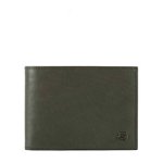 Black square wallet with flip up id, Piquadro