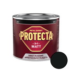 Vopsea alchidica/email Protecta 3 in 1 Matt, pentru metal, interior/exterior,cherna/negru, 0.5l, Protecta