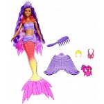 Papusa Barbie Mermaid Power Brooklyn, sirena, 29cm