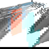 Uscator rufe din aluminiu, retractabil, cu prindere in perete, Tenq.ro Uscator rufe din aluminiu, retractabil, cu prindere in perete, Tenq.ro